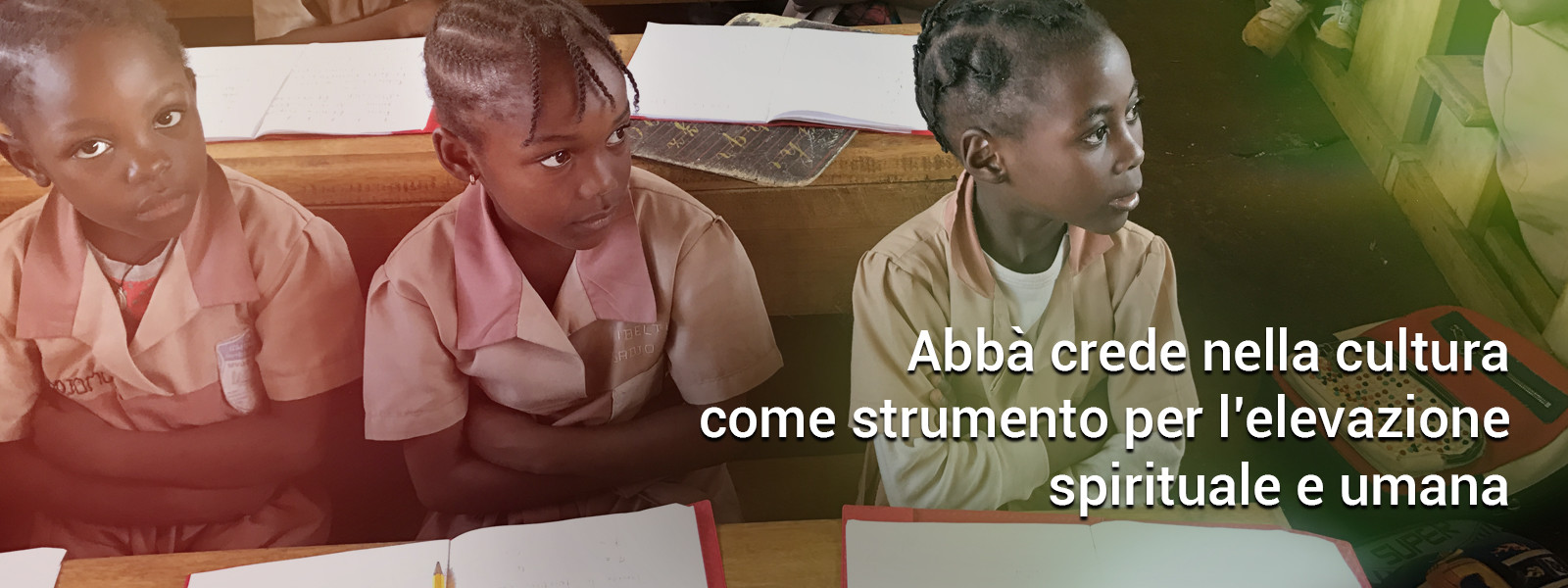 Abbà crede nella cultura come strumento per l’elevazione spirituale e umana